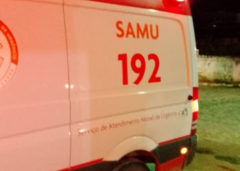 SAPEAÇU: Homem com sinais de embriaguez, sofre queda e é socorrido pelo SAMU