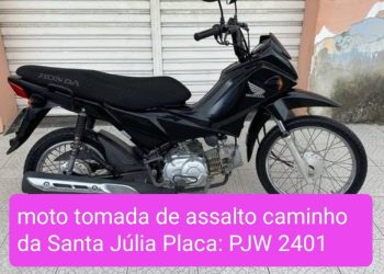 C. das Almas: Moto é tomada de assalto