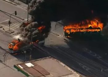 35 ônibus e 1 trem incendiados após sobrinho do miliciano Zinho ser morto pela polícia