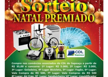 SAPEAÇU: CDL lança campanha “Natal Premiado” 2024