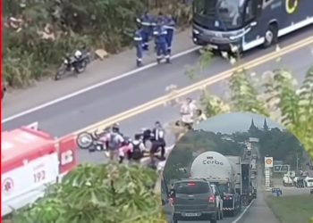 BR 101: Carro e moto colidem próximo a Stº Antônio de Jesus e deixa vítimas
