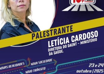 Pesquisadora Letícia Cardoso participa do Congresso Brasileiro de Trânsito e Vida