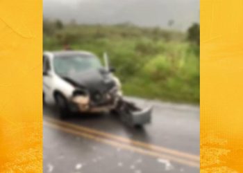 Colisão frontal é registrada na BA-026 entre São Miguel das Matas e Varzedo