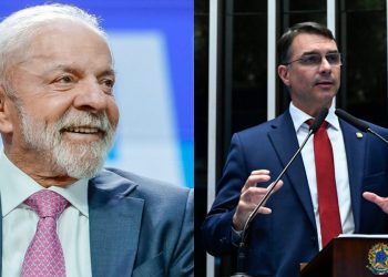 Segundo o Datafolha, Lula e Flávio Bolsonaro empatam tecnicamente no segundo turno das eleições presidenciais