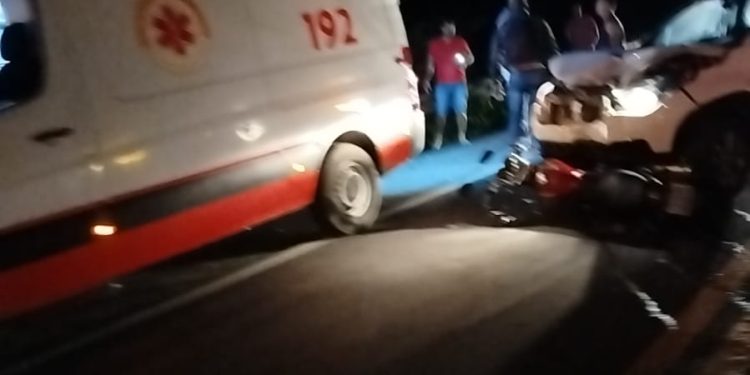 SAPEAÇU: Colisão na BR 101, na descida da Represa deixa saldo de 01 ferido