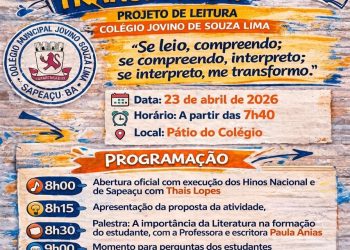 SAPEAÇU: Colégio Jovino Lima promove Projeto de Leitura
