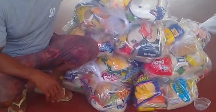 SAPEAÇU: Famílias carentes da Represa, recebem alimentos arrecadados do evento JUNTOS POR UMA CAUSA