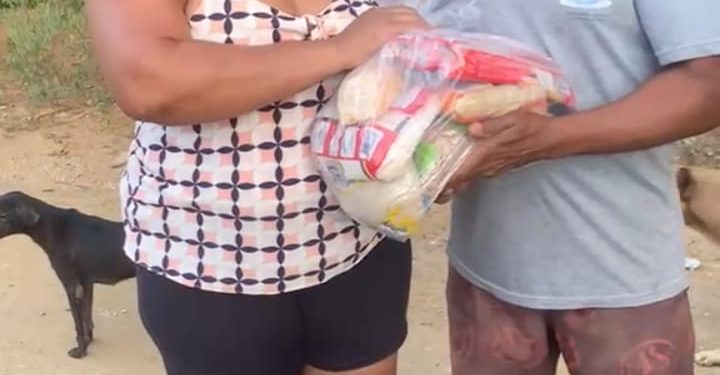 SAPEAÇU: Famílias carentes da Represa, recebem alimentos arrecadados do evento JUNTOS POR UMA CAUSA