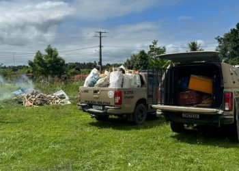 Guarnição da PM apreende material de fabricação de espadas na zona rural de Cruz das Almas