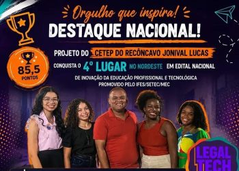 SAPEAÇU: CETEP conquista 4º lugar no Prêmio Projetos Inovadores da Educação Profissional