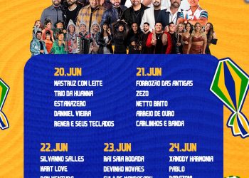Programação oficial do São João de Laje reúne grandes atrações entre os dias 20 e 24 de junho