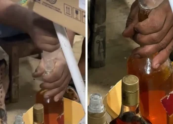 Fraude nas Festas: Vendedor ambulante é preso por adulterar e falsificar bebidas alcoólicas no ItaPedro em Itabuna