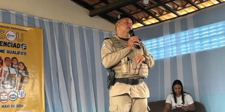 SAPEAÇU: Parceria do CETEP com a PM promove mais uma ação do Saúde na Escola