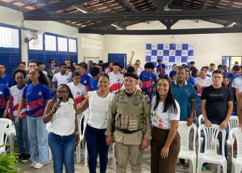 SAPEAÇU: Parceria do CETEP com a PM promove mais uma ação do Saúde na Escola