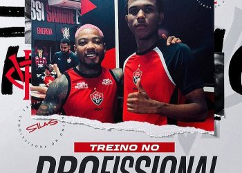 SAPEAÇU: Silas, filho da terra, fez seu primeiro treino entre os profissionais do Vitória